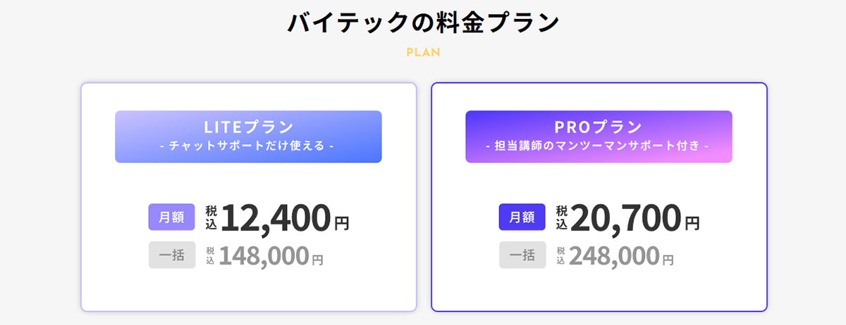 byTech生成AIの料金